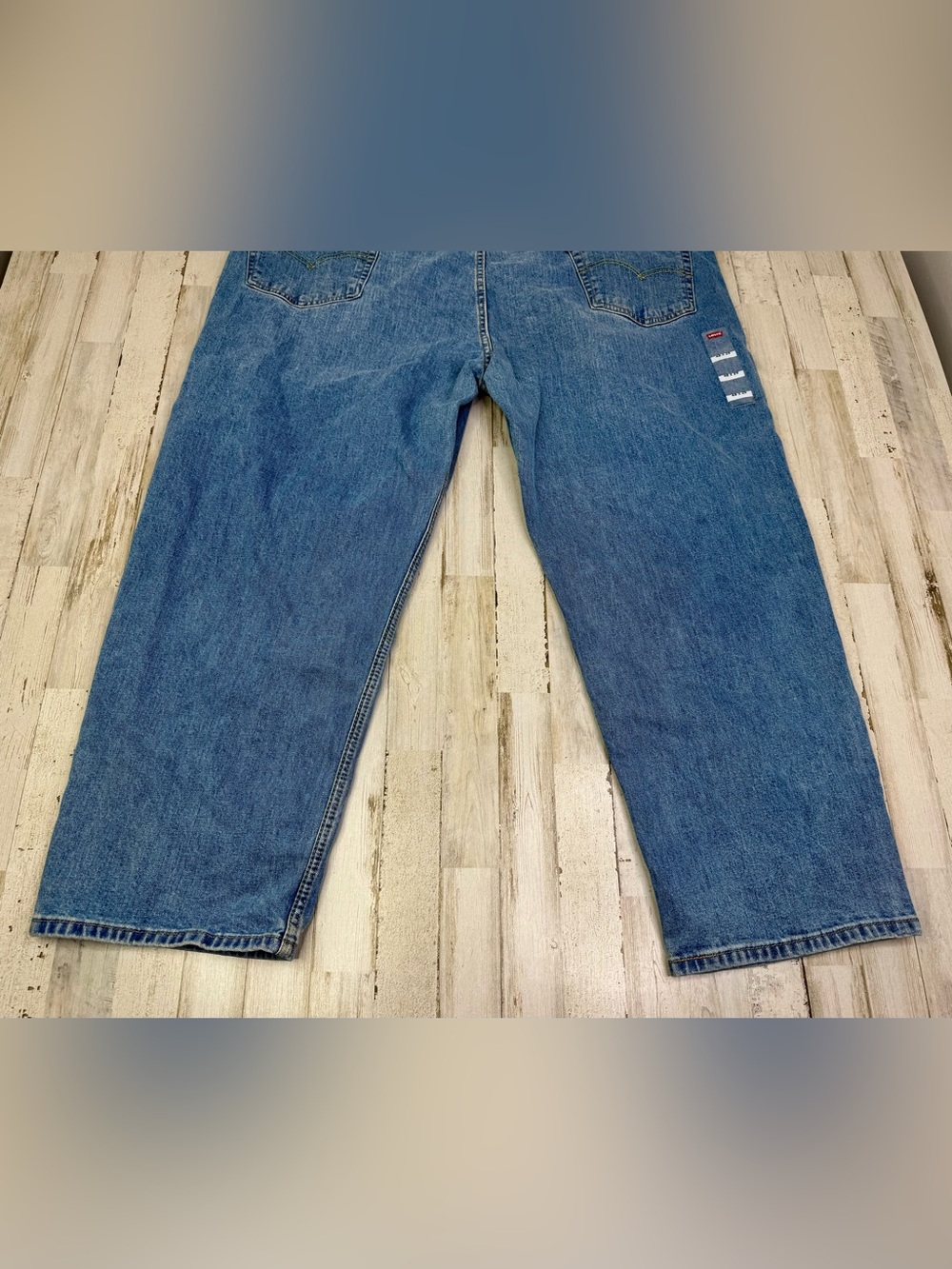 Levis 550 Jeans Mens 48x29 Blue Relaxed Fit Straight Leg Denim Classic NWT - Picture 12 of 12